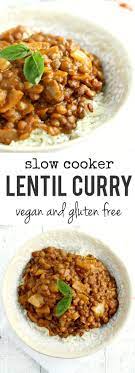 Slow Cooker Lentil Curry The Pretty Bee Recipe Slow Cooker Lentil Curry Slow Cooker Lentils Lentil Curry Recipes