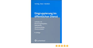 Es ist an sich ein rein formeller akt, da ich die stelle im prinzip sicher habe. Eingruppierung Im Offentlichen Dienst Leitfaden Mit Bewertungsbeispielen Definitionen Urteilssammlung Musterschreiben Bauer Jurgen Bockholt Michael Amazon De Bucher