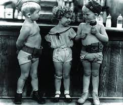 They dress in adult costumes, but wear diapers fastened with large. Shirley Temple Began In Short Films Almost 90 Years Ago