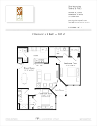 View our wonderful floor plans, photos, and amenities. S 2 Bedroom Floor Plan The Waverley Apartments
