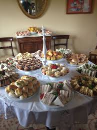 Funeral Tea Party Food Buffet Food Display Table Appetizers Table