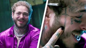 Much of his skin, including his famous face, is covered in tattoos (almost 80 different designs, to be precise). Watch Post Malone Breaks Down His Tattoos Part 2 Tattoo Tour Gq