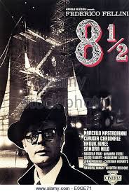 8 1 2 Frederico Fellini Original Italian Movie Poster Stock Image Cinema Posters Movie Posters Vintage Old Movie Posters