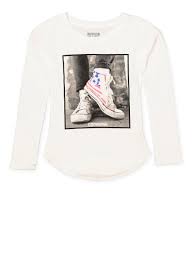 Girls 7 16 Converse Sneaker Graphic Top Products Graphic