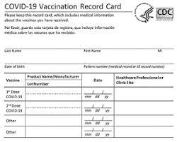 All About Your Coronavirus Vaccine Card Kentucky Health News
