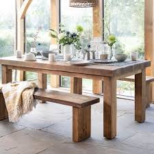 Check out our table and bench set selection for the very best in unique or custom, handmade pieces from our dining room furniture shops. Chopwell Rustic Wooden Dining Table And Benches