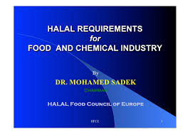 Halal For The Food Chemical Industry 2012