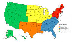 What Is A Regional Map Region Map - Psi Alpha