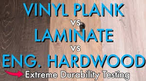 Solid hardwood is best for homes where the interior humidity is under 65. Vinyl Plank Vs Laminate Vs Engineered Hardwood Youtube