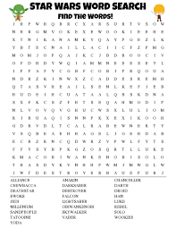 star wars word search printable for kids thrifty mommas tips
