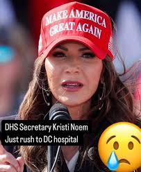 Kristi Noem is in the hospital again