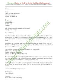 It's possible to increase credit limit. Write Letters Online Letter To Bank For Credit Card Limit Enhancement Increase