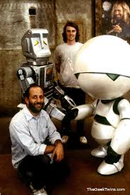 Old Marvin Meets New Marvin From Hitchhiker S Guide To The Galaxy Hitchhikers Guide To The Galaxy Guide To The Galaxy Hitchhikers Guide