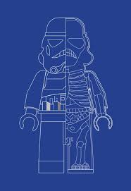 Space Trooper Inspired X Ray Art Print Typical Technical Drawing 13x19 Star Wars Drawings Lego Art Xray Art