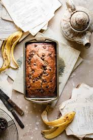 Moist Chocolate Chip Banana Bread Two Cups Flour Recipe In 2020 Chocolate Chip Banana Bread Banana Chocolate Chip Banana Bread