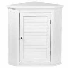 Kitchen cabinet depot explain the kitchen & bath wall cabinets according to their type & size with drawing coupon checkout codes: Elegant Home Fashions Simon 22 1 2 In W X 24 In H X 15 In D Corner Bathroom Storage Wall Cabinet With Shutter Door In White Hdt587 The Home Depot