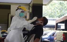Satuan Polisi Pamong Praja Provinsi Banten Puluhan Petugas Satpol Pp Tangerang Jalani Swab Test