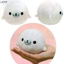San X Mamegoma X Doughnuts 4 Plush White Kawaii Plushies Cute Toys Plush Pattern