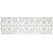 White Distressed Medallion Wood Wall Decor Wood Wall Decor Carved Wood Wall Art Wall Medallion
