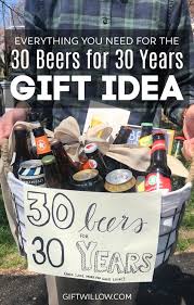 30th Birthday Present Ideas For Him This Is One Of The Best Beer Gift Ideas That I Ve Come Across 30 Beers For 30 Years You Can Use 30th Birthday Men 30th Birthday For Him 30th Birthday Gifts