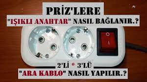 How to connect electrical conduits? Prizlere Anahtar Nasil Baglanir Ikili Priz Uclu Priz Nasil Yapilir Ara Kablo Nasil Yapilir Youtube