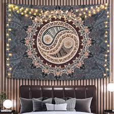 Just look at this sun woven wall hanging! Lyacmy Bohemian Mandala Tapestry Hippie Tapestries Psychedelic Peacock Boho Tapestry Wall Hanging For Bedroom 36 02 X 48 03 Inches Home Decor Home Kitchen Fcteutonia05 De