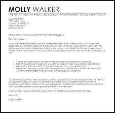 Environmental Consultant Cover Letter Sample Cover Letter Templates Examples