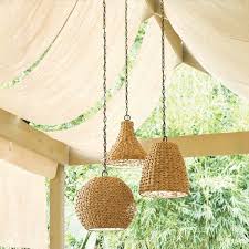 Mistana Durrant 1 Light Wicker Outdoor Pendant Reviews Wayfair Outdoor Pendant Outdoor Hanging Lights Outdoor Pendant Lighting