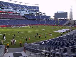 gillette stadium view from lower level 116 vivid seats