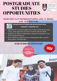 The university of information technology and management officially opens the recruitment for february 2020 intake. Postgraduate Studies Accountancy Uitm Posts Facebook