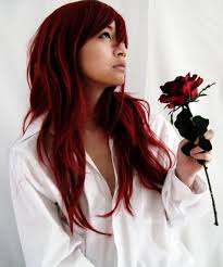 Asian girls with reddish skin tones should avoid dark red hair color since it will only amplify the redness. Idea By Julia Mclish On These Girls Dark Red Hair Asian Red Hair Red Hair
