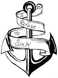 See more ideas about coloring pages, adult coloring pages, coloring books. I Refuse To Sink Anchor And Ribbon By Dgc0115 On Deviantart Refuse To Sink Anchor Clip Art I Refuse To Sink