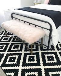Black And Blush Pink Girls Room Decor Black And White Teenage Girls Room Pink Girl Room White Rug Girls Room Decor