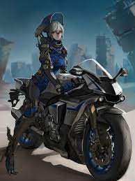 yzf r1m アニメの女の子 ヤマハ yzf r1 黄色い目