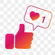 Instagram Color Style Like Thumb With Heart Bubble Thumbs Up Thumb Bubble Png And Vector With Transparent Background For Free Download En 2021 Burbuja Instagram Corazones