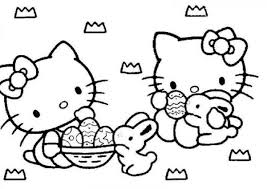 When we make holidays like easter, halloween, thanksgiving and christmas etc. Hello Kitty Easter Coloring Page 2 Line 17qq Com Coloring Home