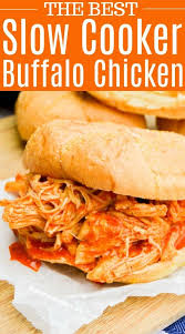 However, to avoid the strange orange sherbert color of the dip, i layered the ingredients in a 8x11 baking dish as follows: Shredded Buffalo Chicken Sandwich Serve On Gf Toasted Buns Side Of Celery And C Buffalo Chicken Sandwiches Shredded Buffalo Chicken Shredded Chicken Sandwiches