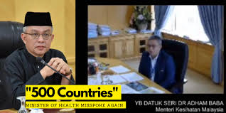 Ever since that incident, dr adham baba has clarified that it was a slip of the tongue. News How Many Countries Are There Minister Of Health Misspoke Again