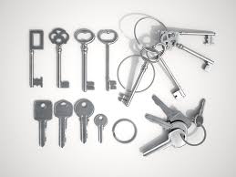 Set Of New And Old Keys 3d Model Old Keys Household Settings