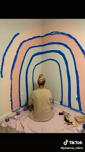 How To Create A Rainbow Wall Blush Camo Video Video Rainbow Wall Rainbow Wall Art Decal Wall Art