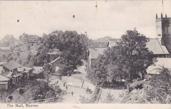 Vintage image of Murree mall from 1890 or 1900