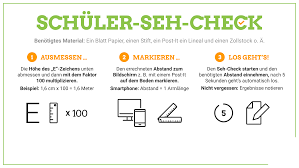 Optotype) machen möchte, ﬁndet im folgenden die entsprechenden graﬁken (auch zum download und ausdrucken). Online Sehtest Fur Schulkinder Schuler Seh Check Seh Check De