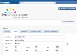 How To Use Countdown Timer For Facebook Countdown Birthday Countdown Custom Calendar