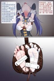 Rule 34 - Armpits Blue Hair Chinese Text Feet Feet Together Feet Up  Flexible Toes Foot Fetish Foot Focus Hands Behind Head Head Back Long Hair  Medium Breasts Neptunia (series) Noire Rollers