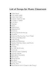 Not many films can achieve the flat out beauty that you see in the sound of music. Elementary Music Classroom Song List By Music And Montessori Tpt
