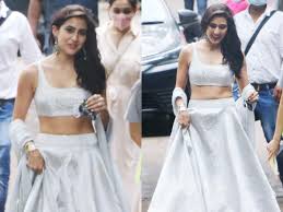 Sara Ali Khan Looks Like A Modern Day Princess In This Lehenga Times Of India sara ali khan looks like a modern day
