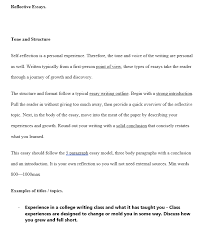 Use promocode youtube on our website and get 20% off a great reflective essay can be crafted in many different ways, but one of the most difficult. Reflective Essays Tone And Structure Self Reflect Chegg Com