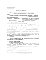 0786 06 60 60 (tel + whatsapp). Formular De Oferta Prestari Servicii