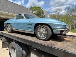Image result for Silver Blue 1963 Corvette