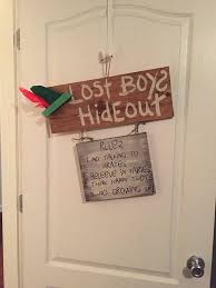 Lost Boys Hideout Door Sign Peter Pan Etsy In 2020 Peter Pan Nursery Peter Pan Decor Disney Cruise Door Decorations